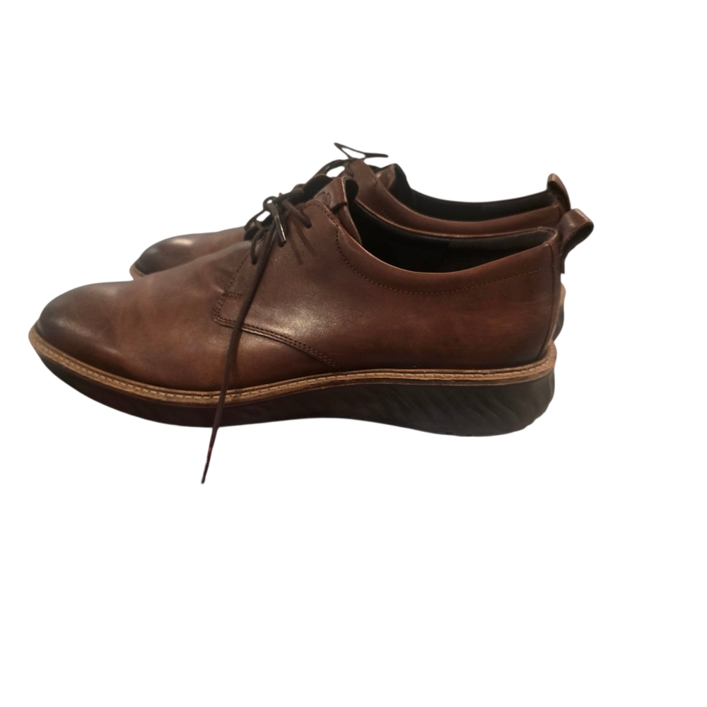 ECCO st.1 hybrid Men's Leather Derby Shoes 13 Church Work Dress Shoes - Picture 11 of 16